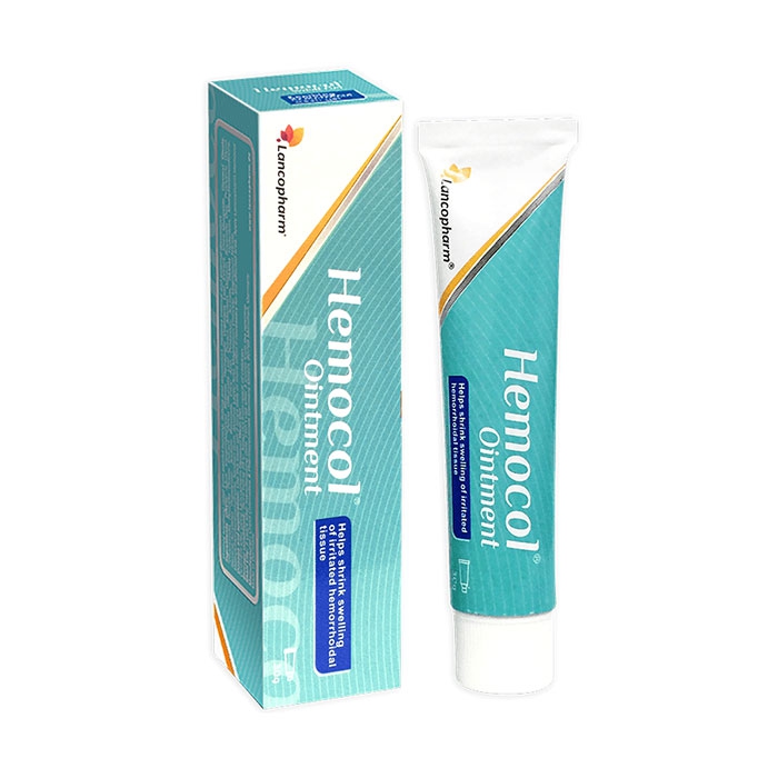 Kem bôi trĩ Hemocol Ointment Lancopharm hỗ trợ làm dịu, săn, se da vùng bị tổn thương (30g)