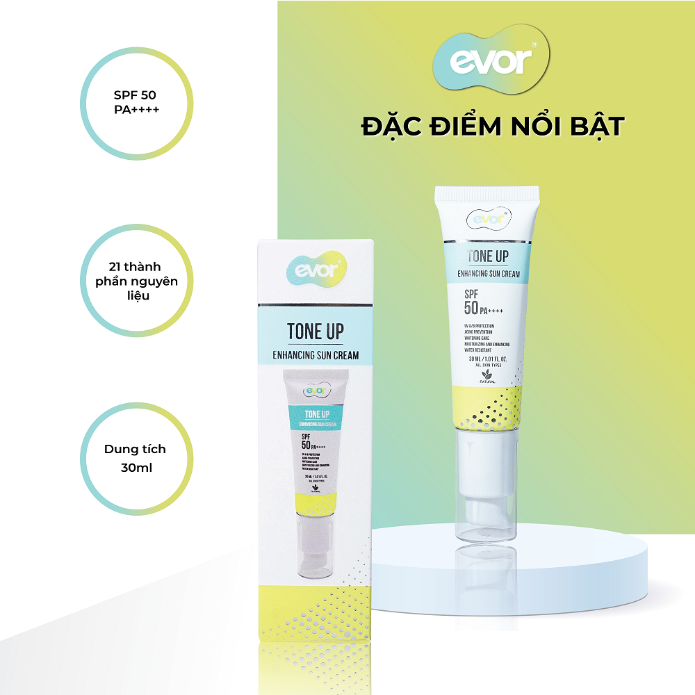 Everyday Beauty Cream Tone  Up 30ml – Kem Dưỡng Bảo Vệ Và Làm Đẹp Trong 1 Bước | EVOR