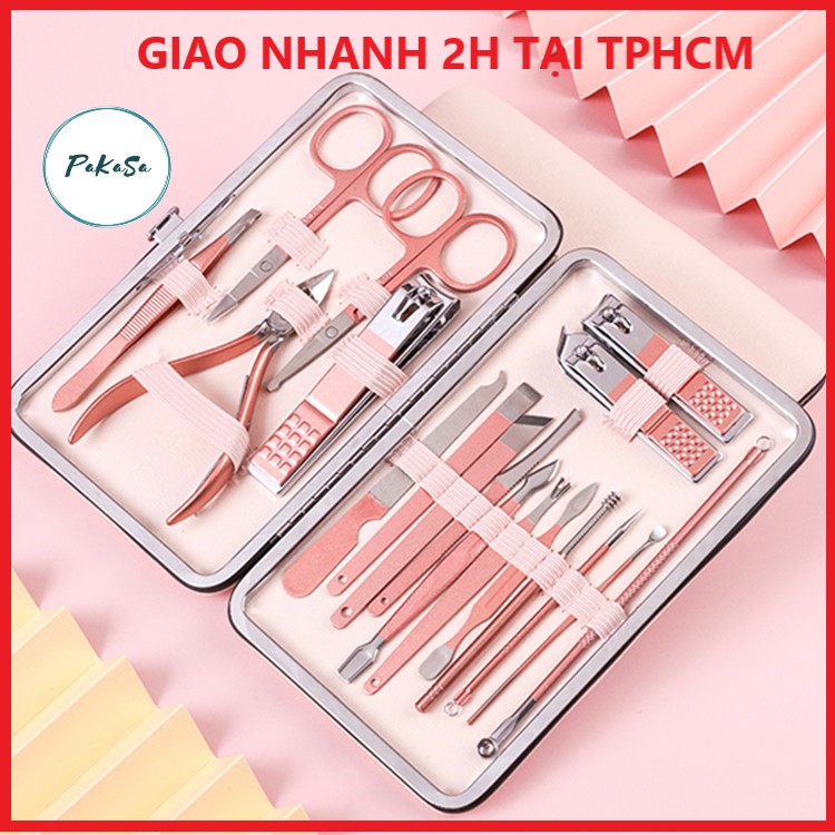 Bộ Bấm Móng Tay 19 Món Tiện Lợi - PaKaSa- Hàng Chính Hãng