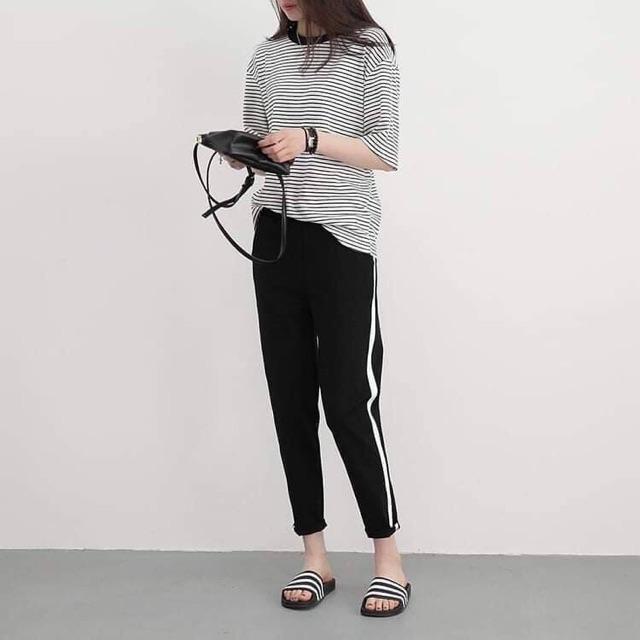 QUẦN BAGGY SỌC CHẤT UMI L1
