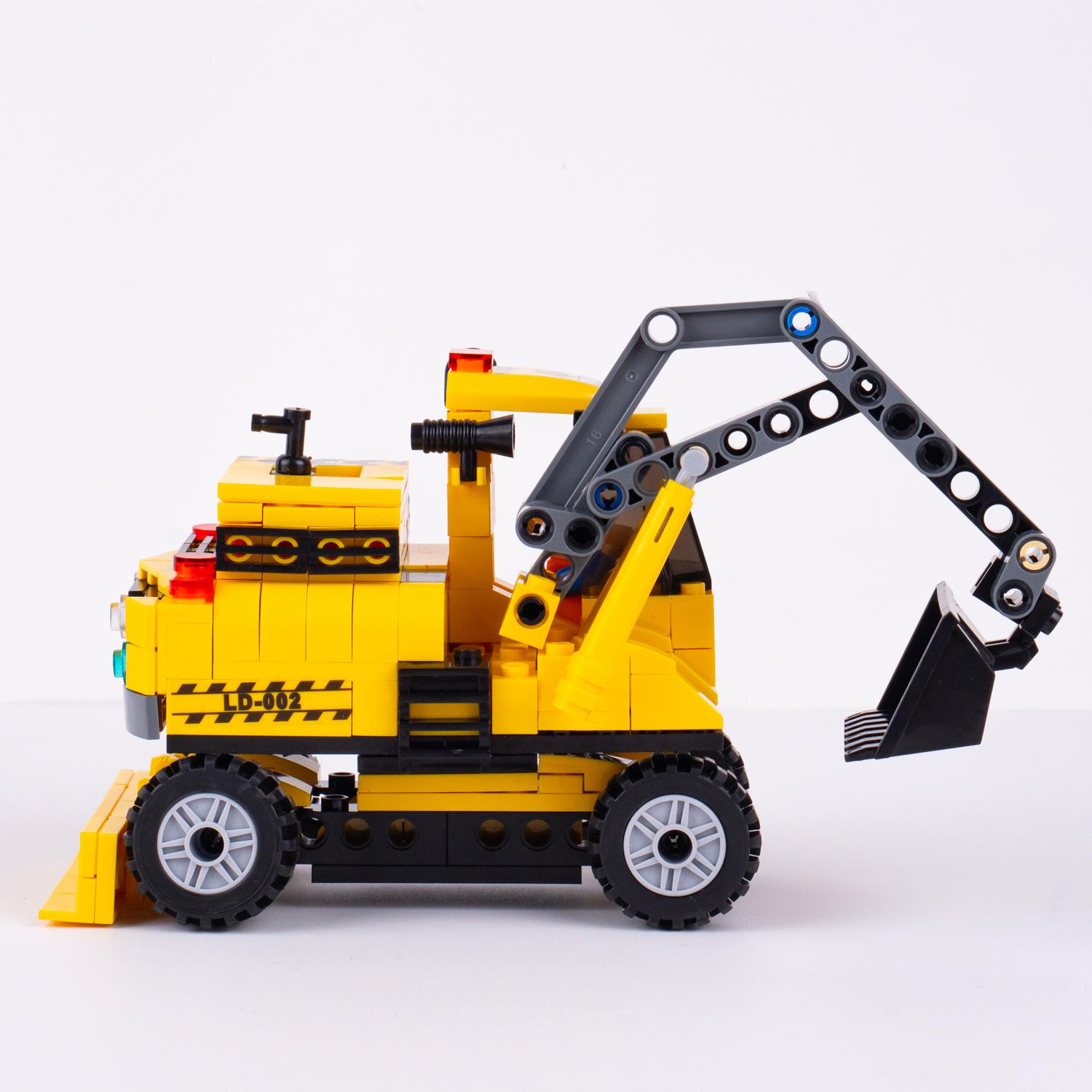 Đồ Chơi Lắp Ráp Máy Xúc Đào Thủy Lực 2 Trong 1 - Hydraulic Excavator - Toys&amp;Joys 8632 (268 Mảnh Ghép)