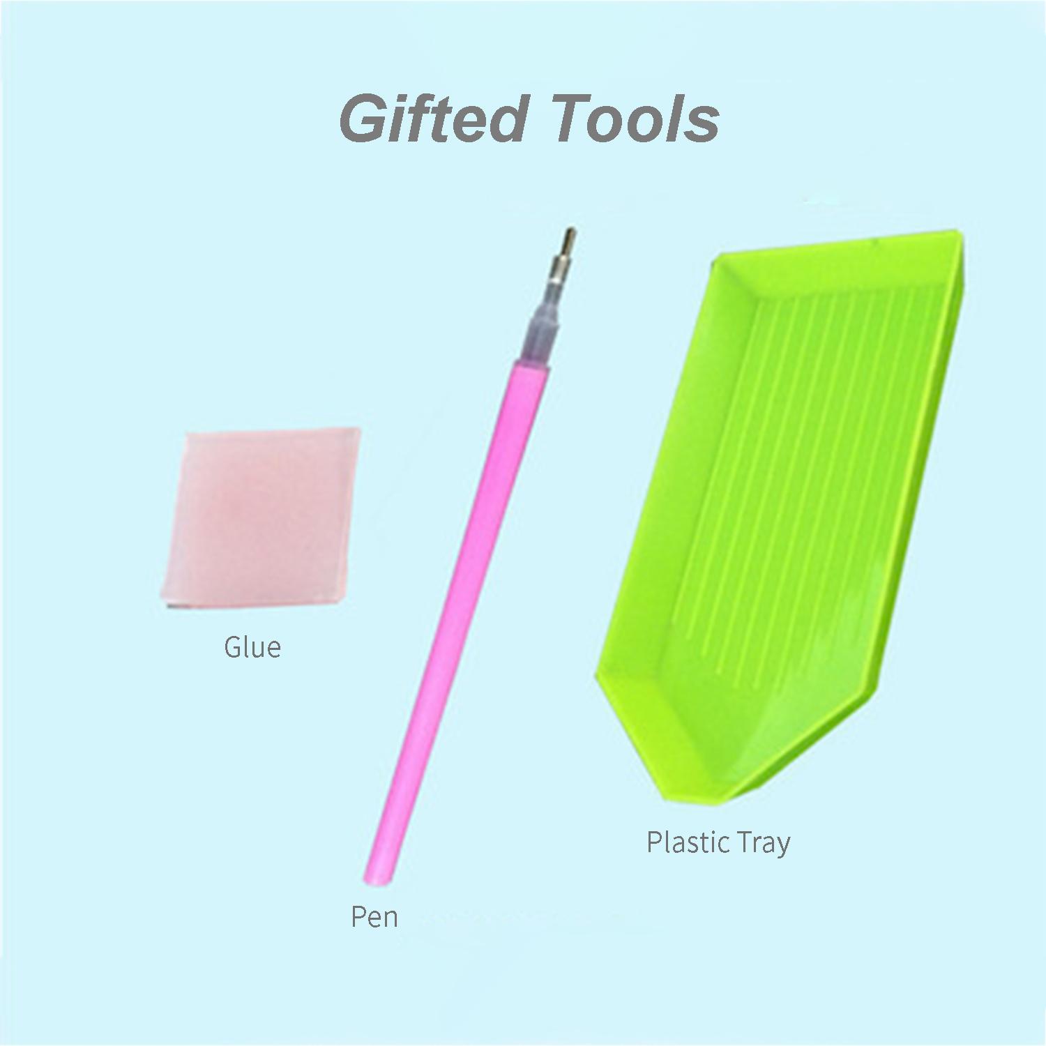 Tranh kim cương Giáng Sinh mô hình Tuyế t thạch nhựa có độ nét cao