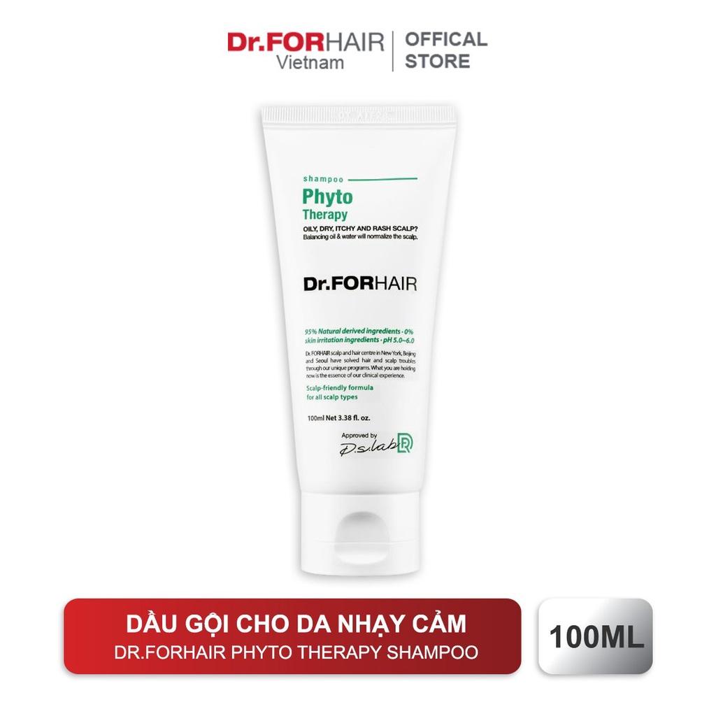 Dầu gội đầu cho da nhạy cảm, chiết xuất thực vật an toàn và dịu nhẹ Dr.ForHair Hàn Quốc Phyto Therapy Shampoo 100ml