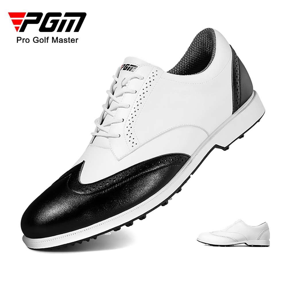 Giày golf Nam - PGM Men Microfibre Golf Shoes - XZ168 - 43 - Màu trắng