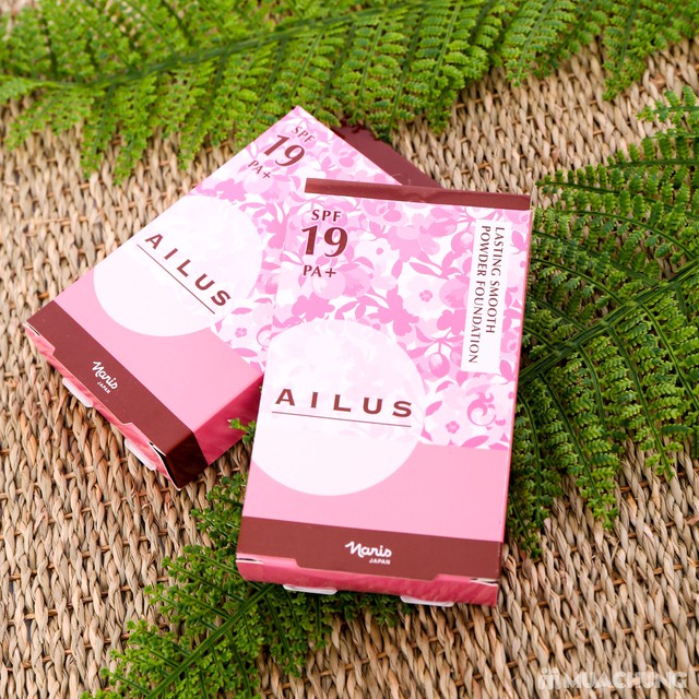 Phấn nền mỏng mịn lâu trôi Ailus Lasting Smooth Powder Nhật Bản 10g + Móc khóa