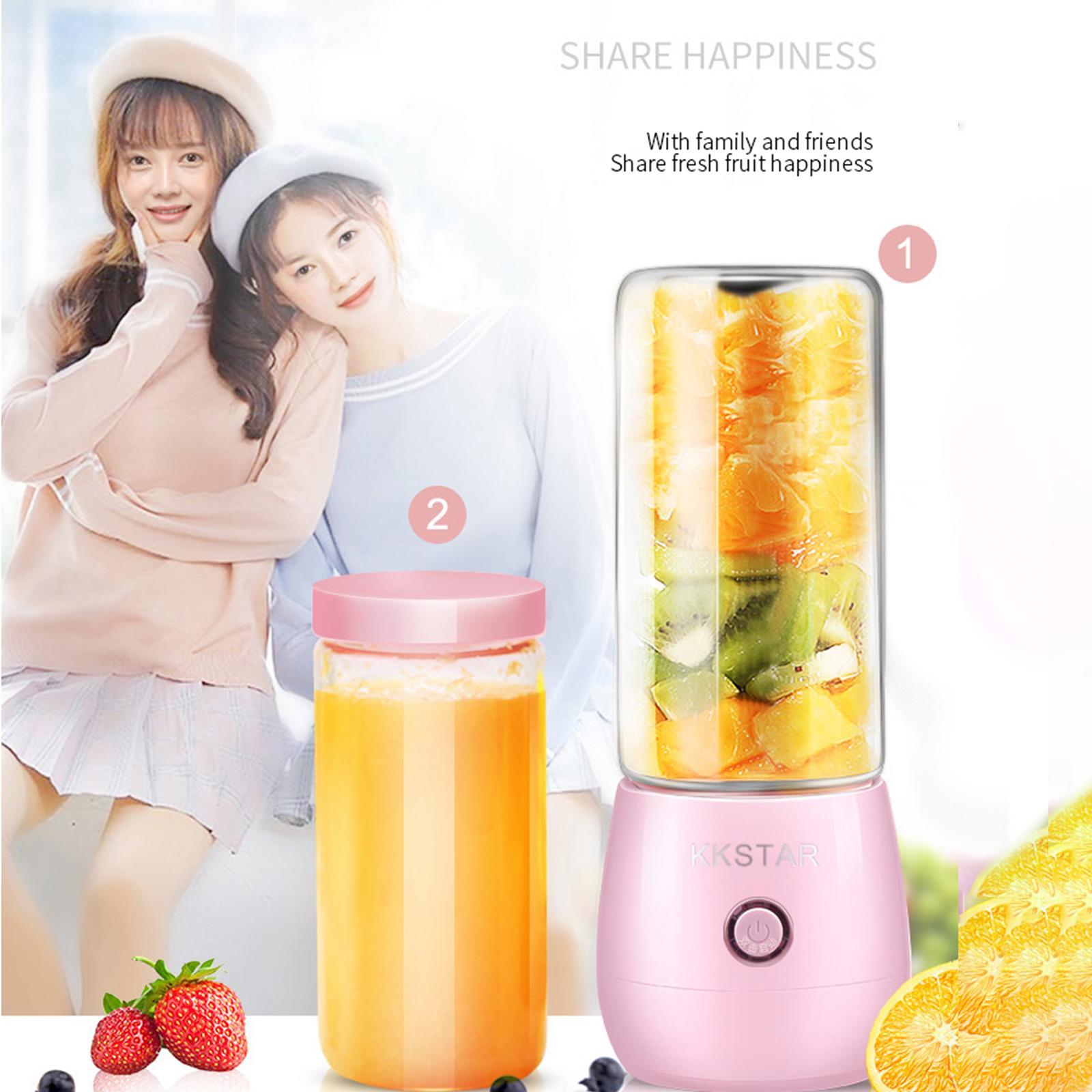 Portable Blender, USB Rechargeable Personal Travel Juicer for Fruit Shakes and Smoothies, Fruit Mixer