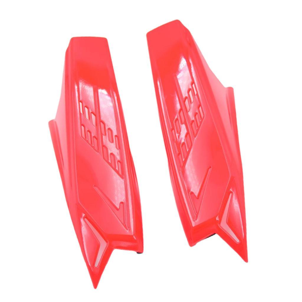 2Pcs Red Modification Accessories Protective Decor Motorcycle Horns