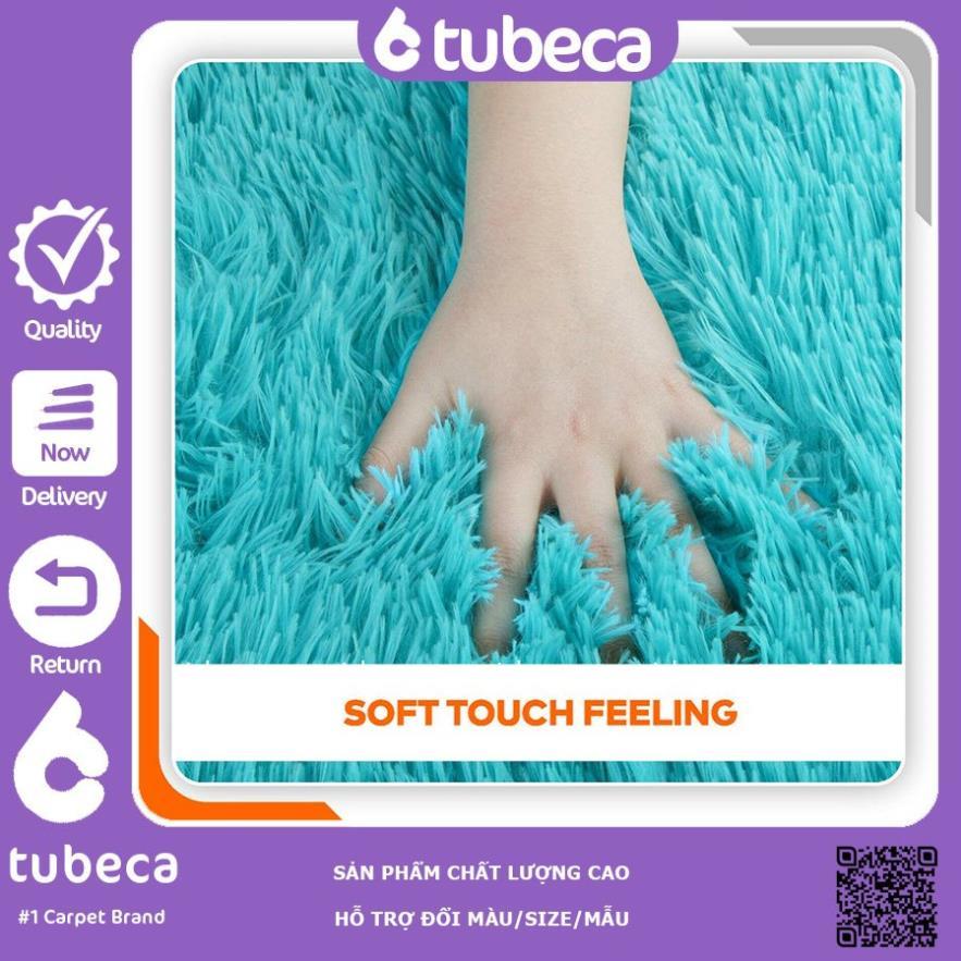 Thảm Lông Xù Trải Sàn Phòng Khách | Màu Tím | Loại 1 | Dày 3 Lớp | 2m x 1m6 | TUBECA