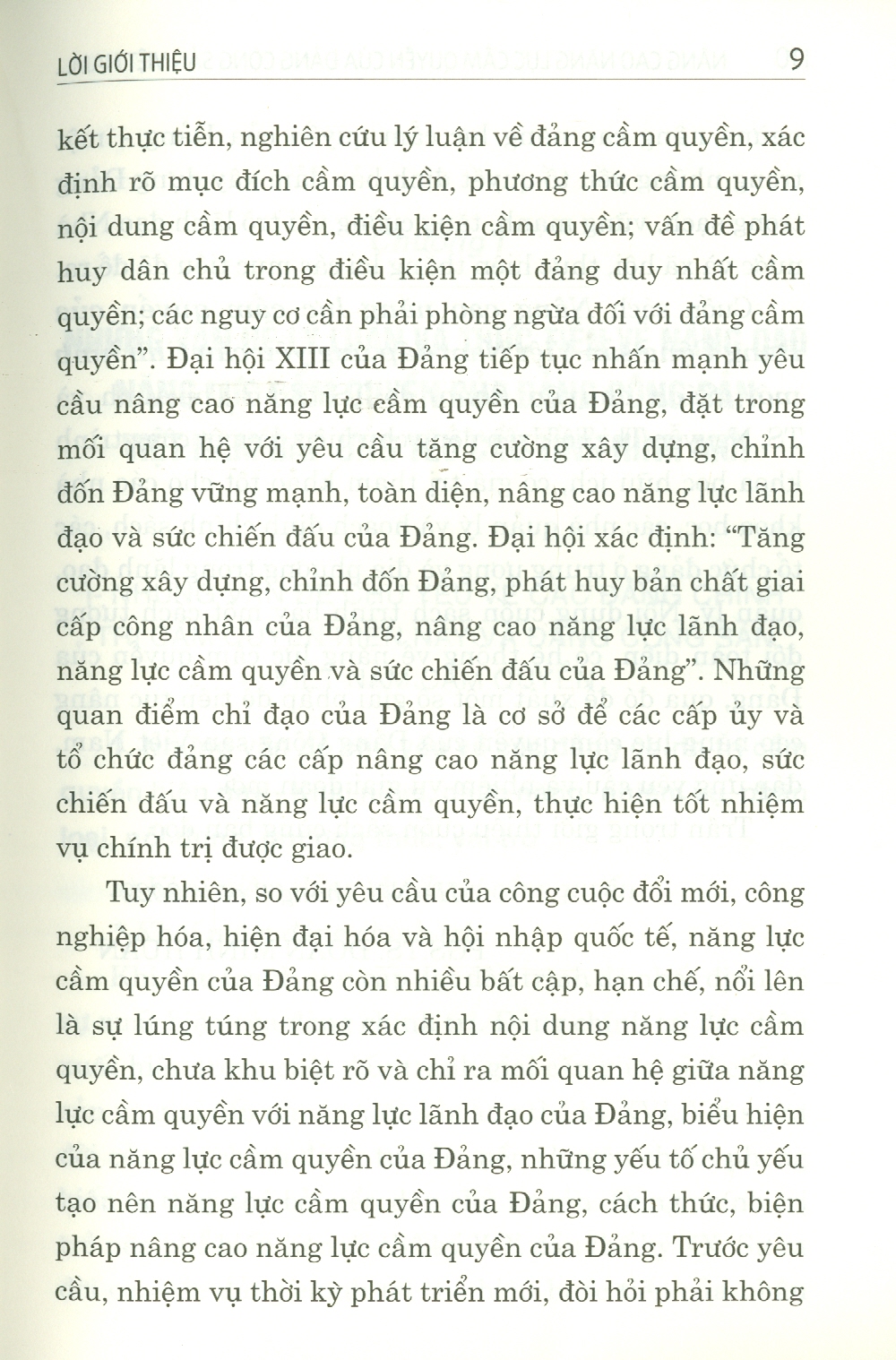 NÂNG CAO NĂNG LỰC CẦM QUYỀN CỦA ĐẢNG CỘNG SẢN VIỆT NAM ĐÁP ỨNG YÊU CẦU TÌNH HÌNH MỚI – Trần Thị Minh và Nguyễn Thị Tố Uyên – NXB Chính trị Quốc gia Sự thật