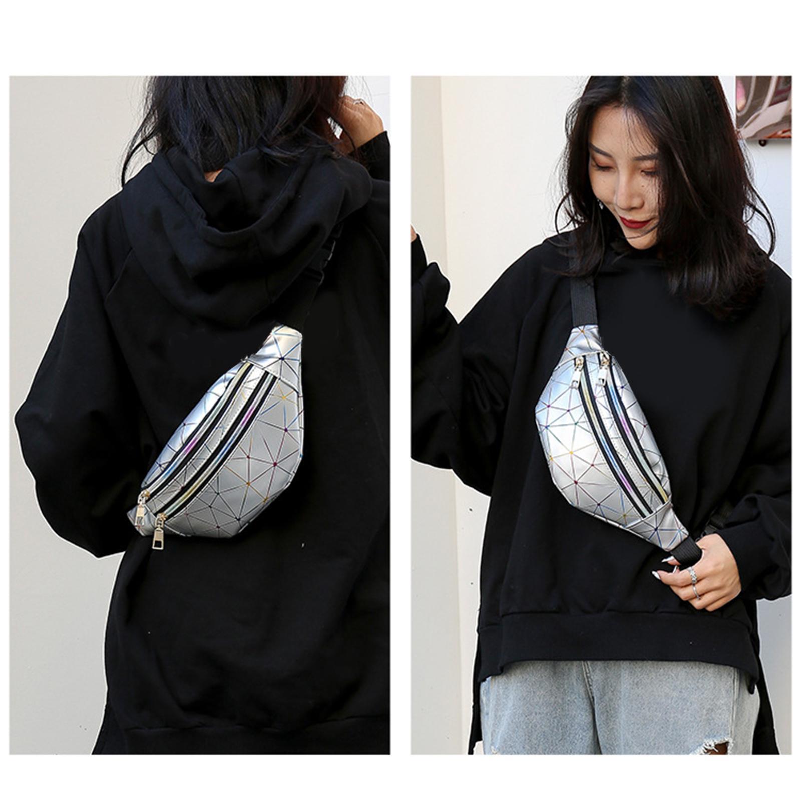 Fanny Pack Waist Bag Casual Fashionable for Sport Walking Hiking Black