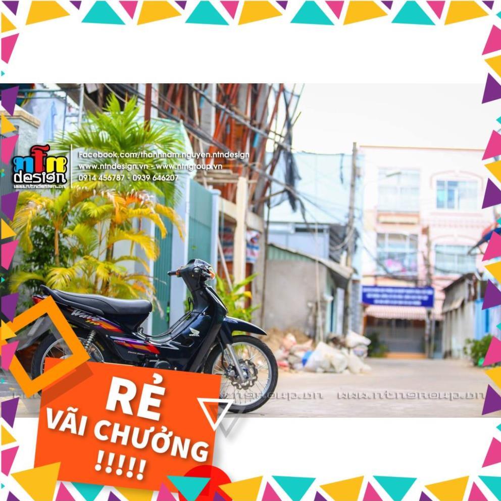 Tem Rời Wave Nhỏ 110 Mẫu Zin Đen Tím Đỏ