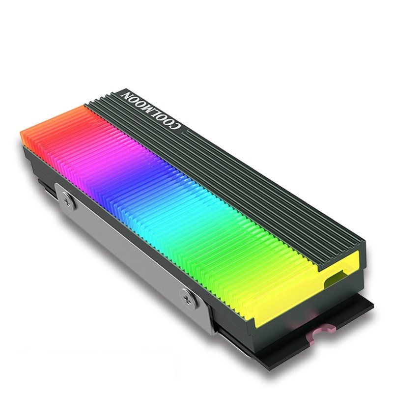 Tản Nhiệt Led RGB Coolmoon CM-M73S cho ổ cứng SSD M2 2280 - hàngnhập khẩu