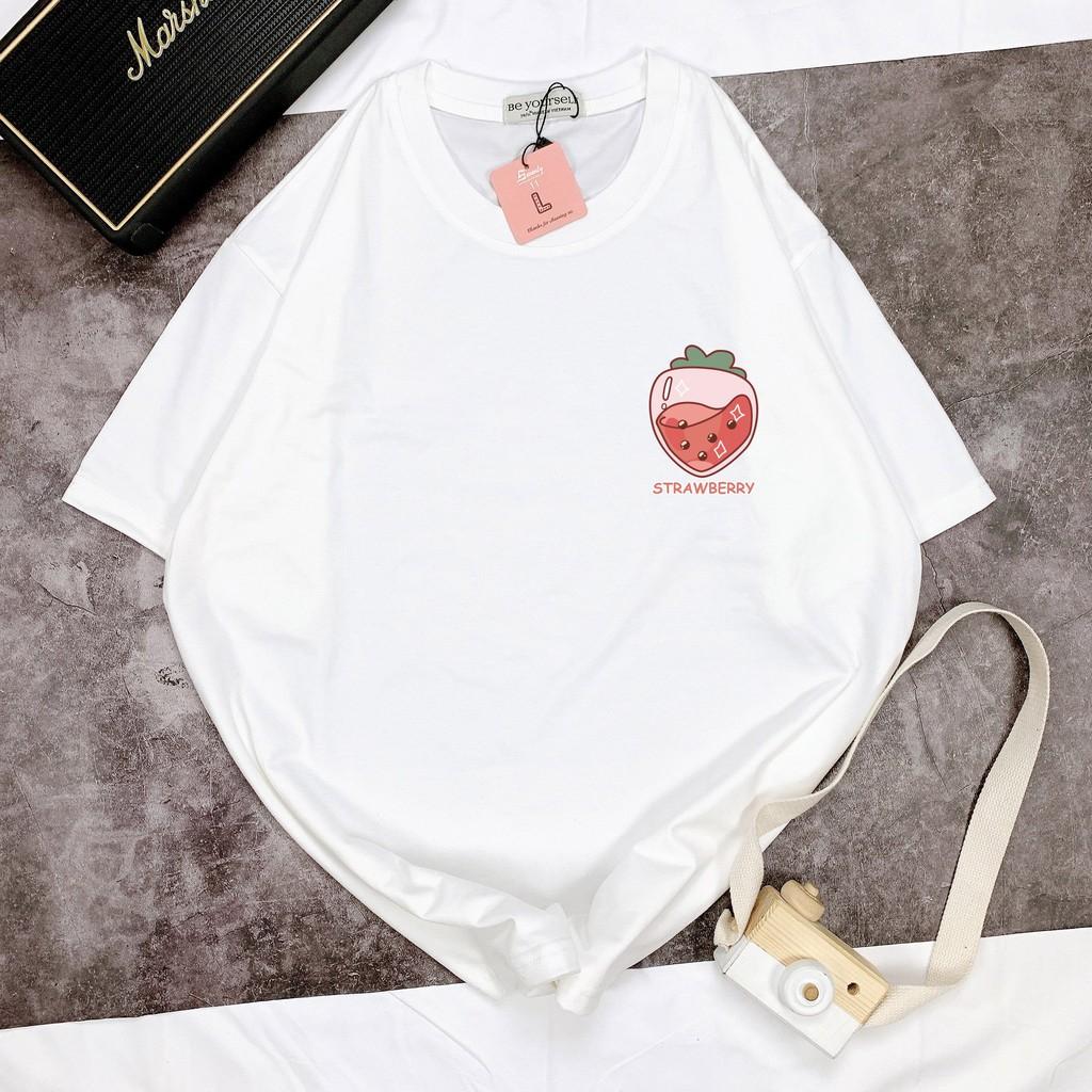 - Áo thun tay ngắn Be Yourself unisex size M L XL - STRAWBERRY