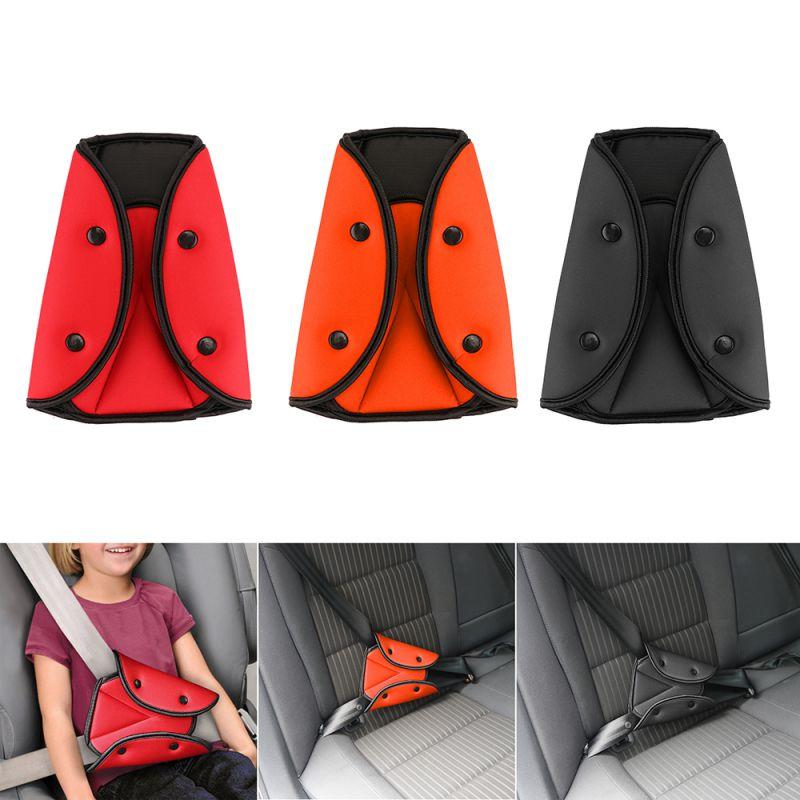 Xe Ô Tô Tự Động Ghế An Toàn Dây Da Miếng Lót Cho Bé Con Sản Phẩm Dây Đai Điều Chỉnh Giá Đỡ Tam Giác An Toàn Dây Đai Lót Kẹp dành Cho Trẻ Em