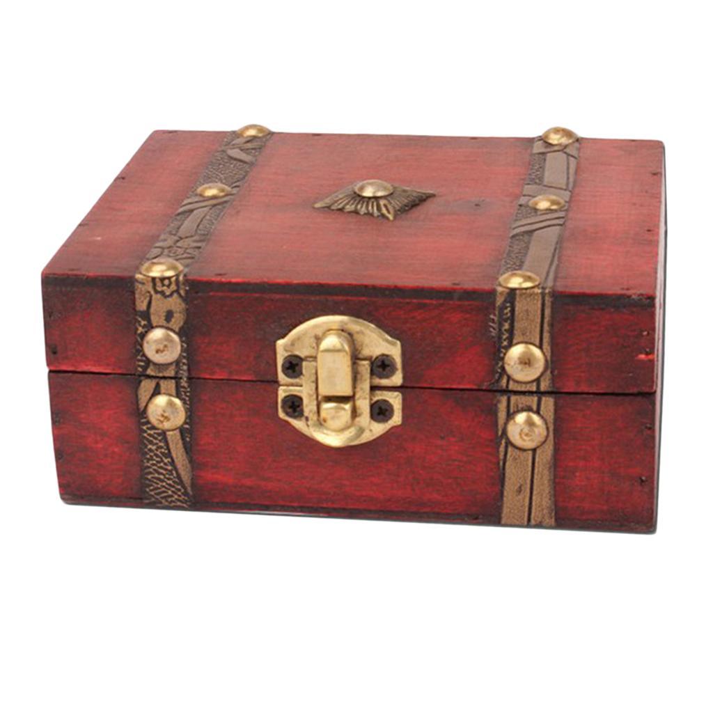 Wooden Jewelry Box Case Storage Box Gift Box Jewelry Organizer Container