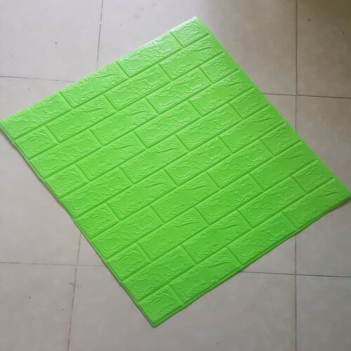 Bộ 5 Tấm Xốp Dán Tường 3D Giả Gạch Xanh Lá 70cmx77cm