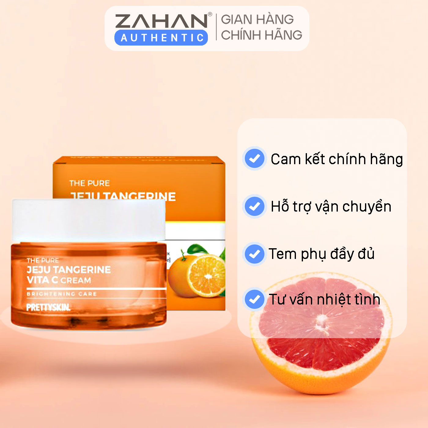 Combo nám Serum Melas X Plus+ Prettyskin 30ml và Kem dưỡng sáng da The Pure Jeju Tangerine Vita C Cream Prettyskin 52ml (2 sản phẩm)