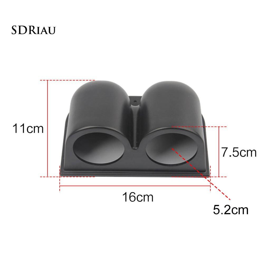 Universal 2 Inch 52mm Car Vehicle Dual Hole Dashboard Gauge Pod Mount Holder