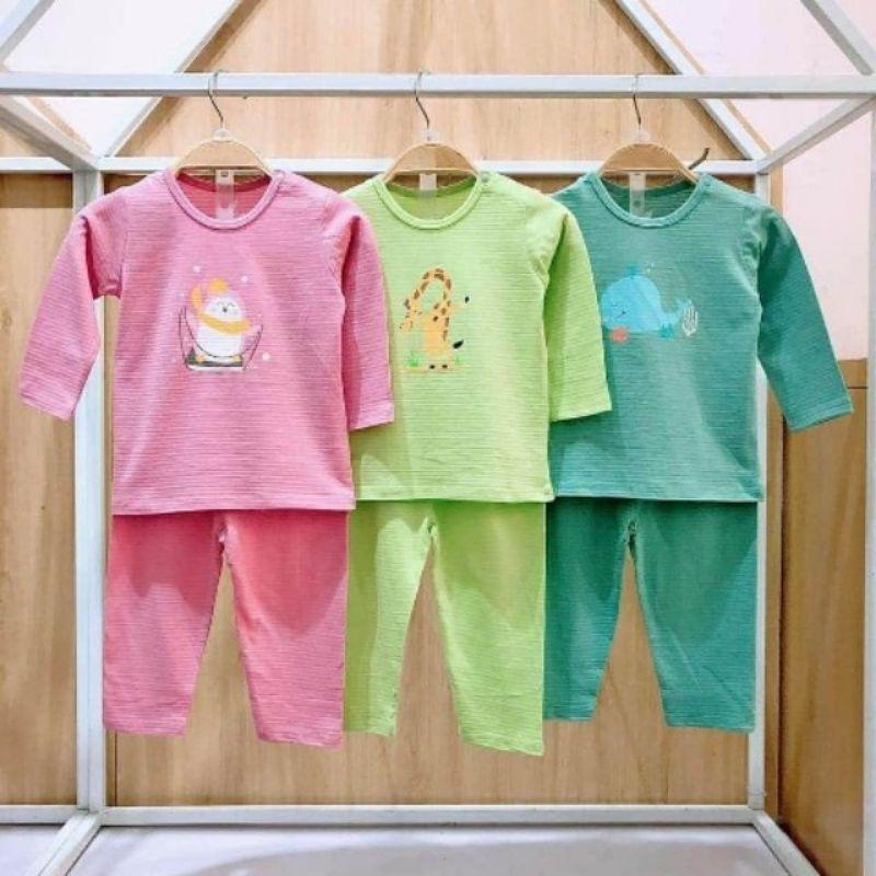 Llb_ Bộ cotton cài vai cho bé