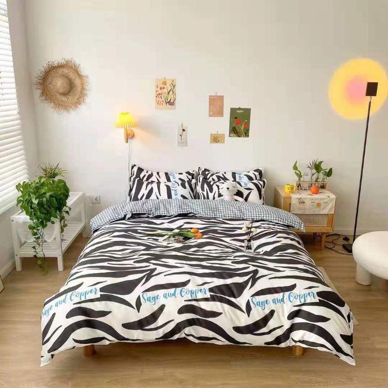 Thanh Lý Bộ Chăn Ga Cotton Poly Nhập Khẩu. Drap Phong Cách Hàn Quốc. Không Phai, Không Xù