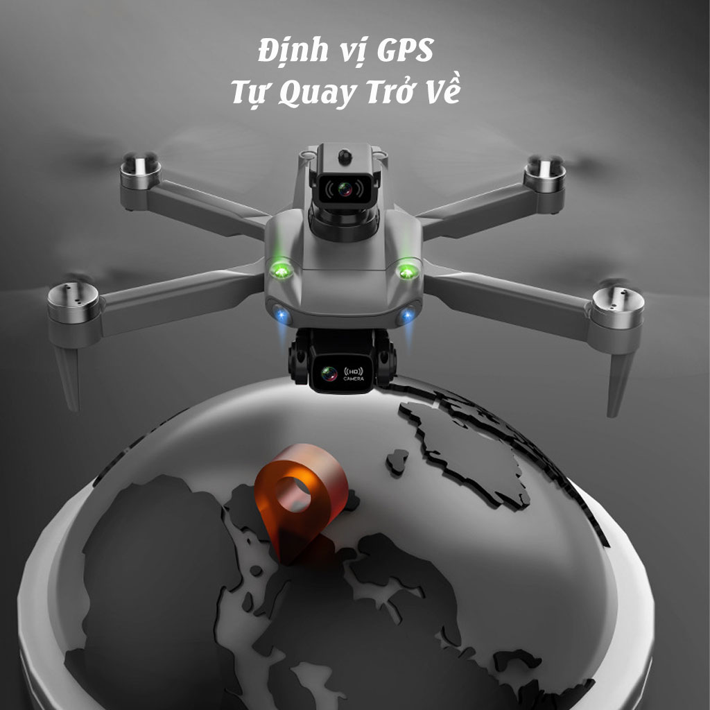 Flycam chính hãng K998 PRO MAX có định vị G.P.S - Máy bay không người lái camera 8K, động cơ không chổi than, gimbal chống rung tránh va đập-HÀNG CHÍNH HÃNG