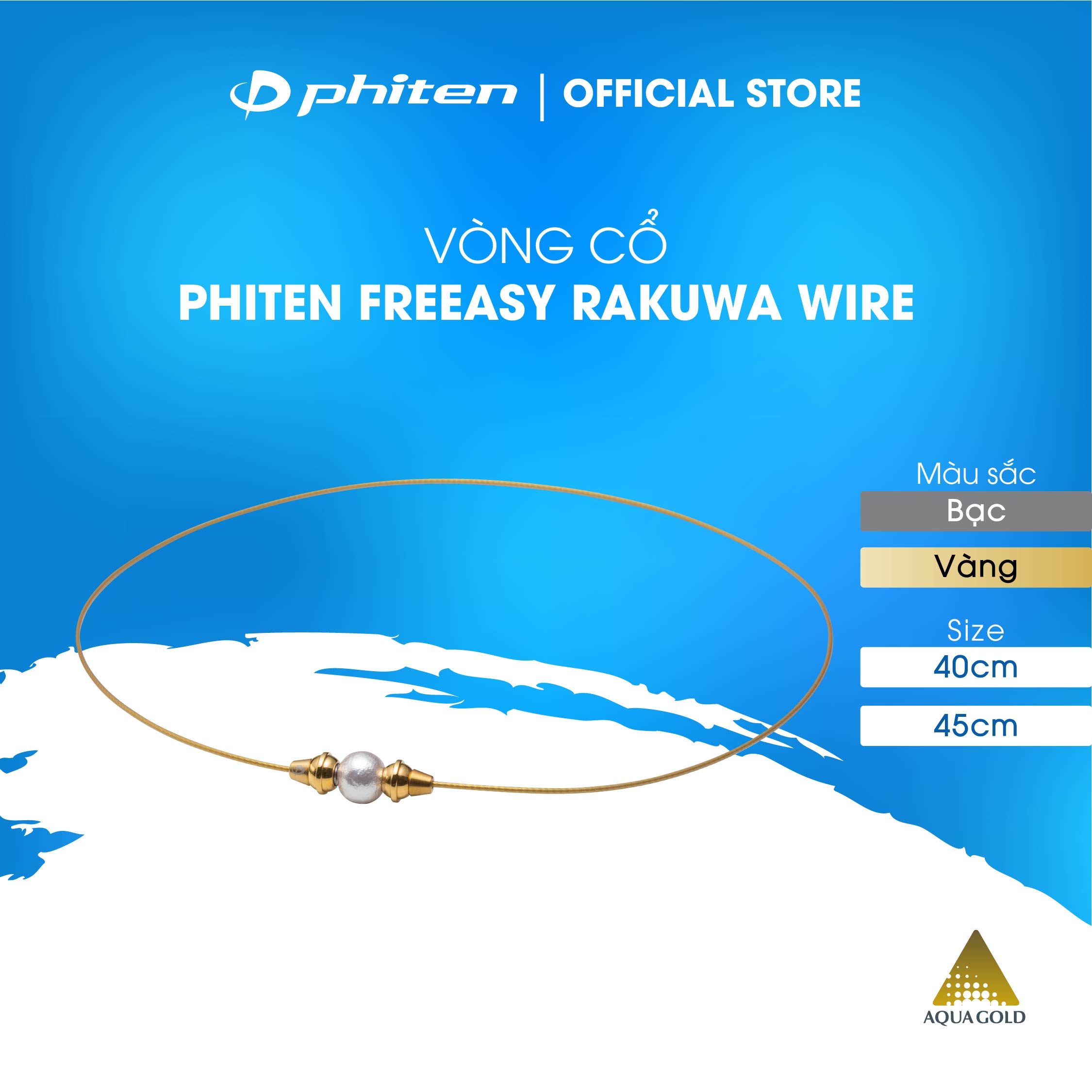 Vòng cổ Phiten - freeasy rakuwa wire TG856051/TG856052/TG856151/TG856152