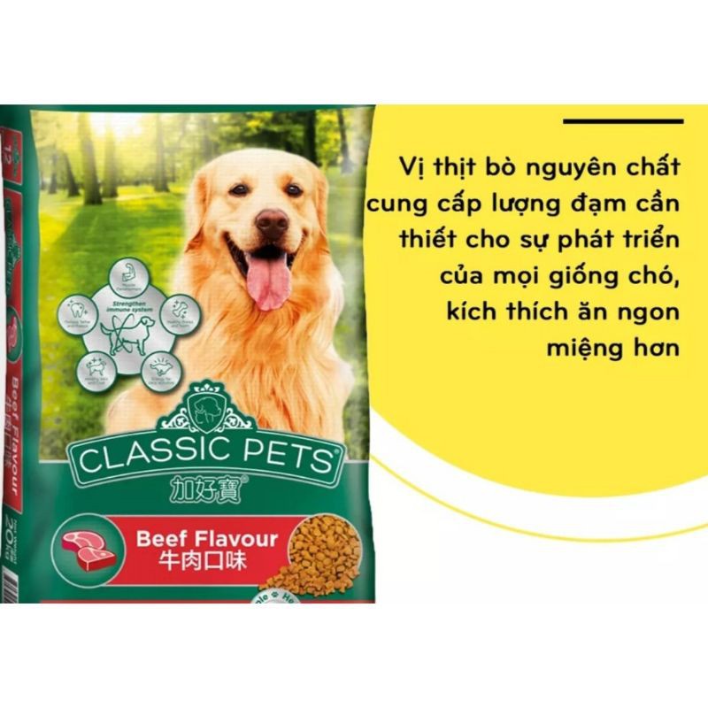 Thức ăn chó lớn CP CLASSIC Adult Pets vị thịt bò 400g