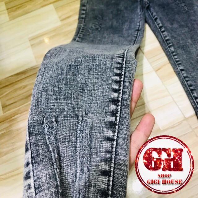 Quần Jean Nữ Rách Co giãn Tốt