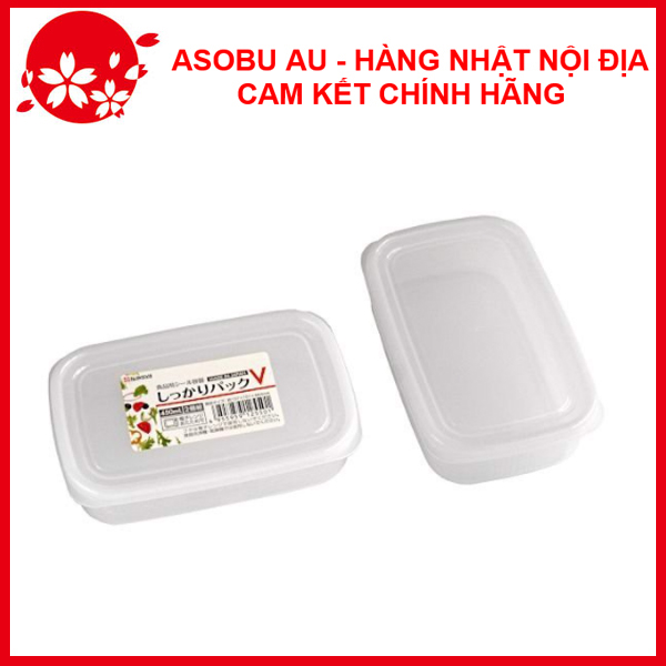 Set 2 Hộp đựng thực phẩm 450ml dùng được lò vi sóng nội địa Nhật Bản