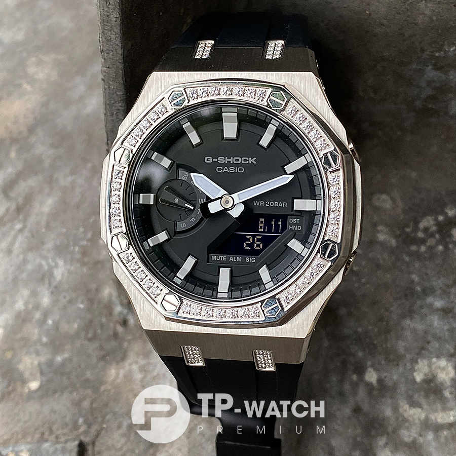 Đồng Hồ Nam Dây Nhựa G-Shock GA-2100-1A AP Custom Diamond Royal Oak