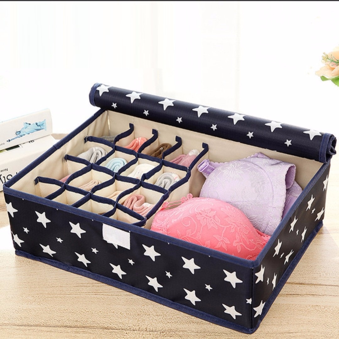Sét 2 hộp đựng đồ lót chia ngăn size lớn