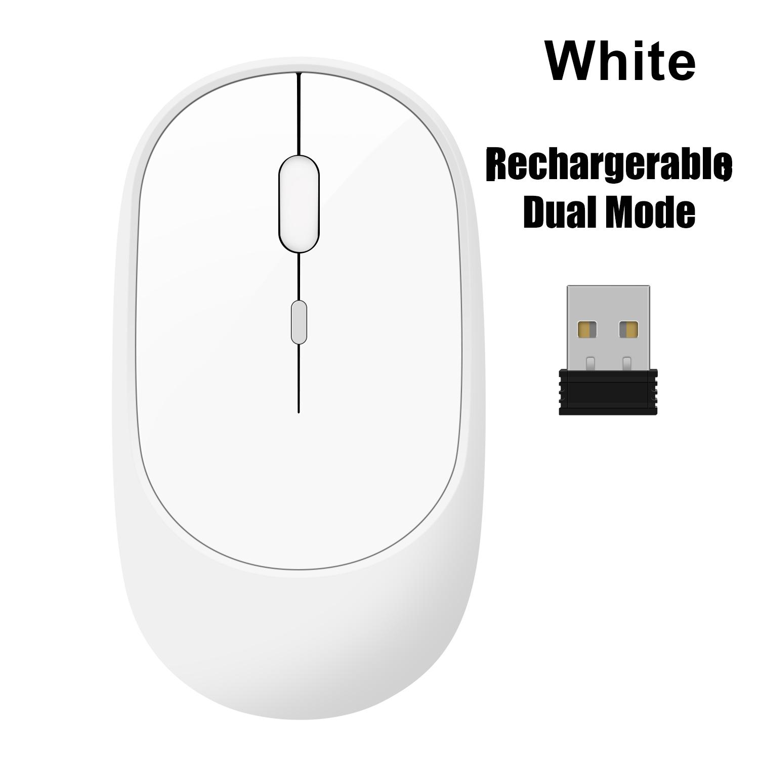 Chuột Bluetooth 2.4G Không Dây Sạc Chuột Máy Tính Chơi Game Charing Mỏng Di Động 3 DPI Có Thể Điều Chỉnh Mause Cho Mạc iPad Máy Tính