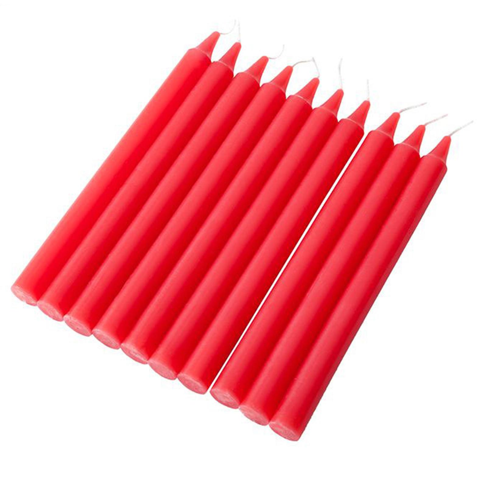 10 cây Nến thẳng không có mùi thơm dài 6,7 inch cho tiệc sinh nhật Lễ hội Lễ kỷ niệm Nhà thờ