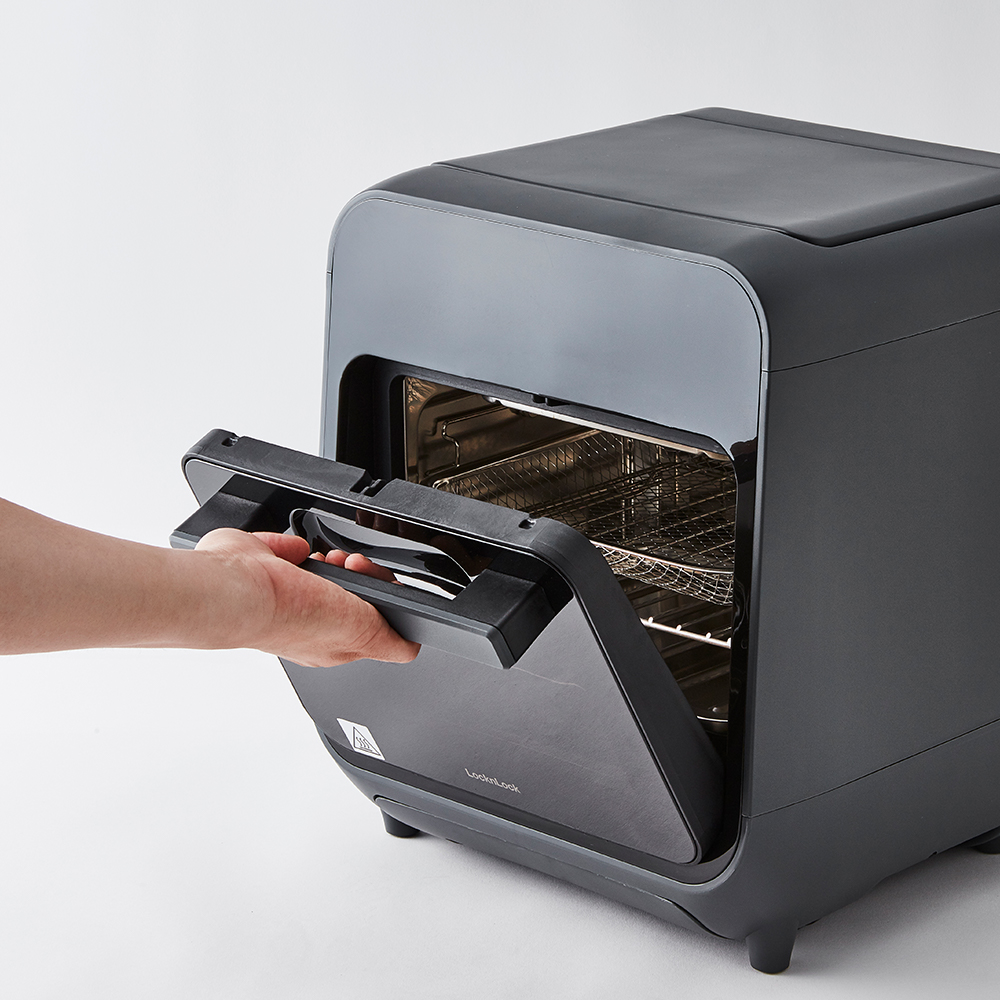 Lò nướng chân không kết hợp chức năng hấp Lock&Lock EJF693GRY Steam Air Fryer Oven - Hàng chính hãng