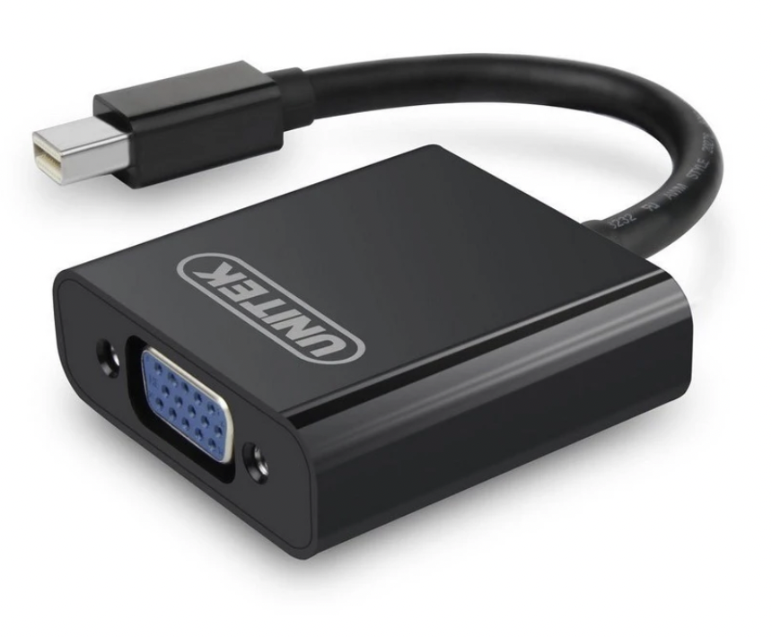 Cáp chuyển Mini Displayport to VGA Unitek Y-6336 BK LCDV - hàng chính hãng