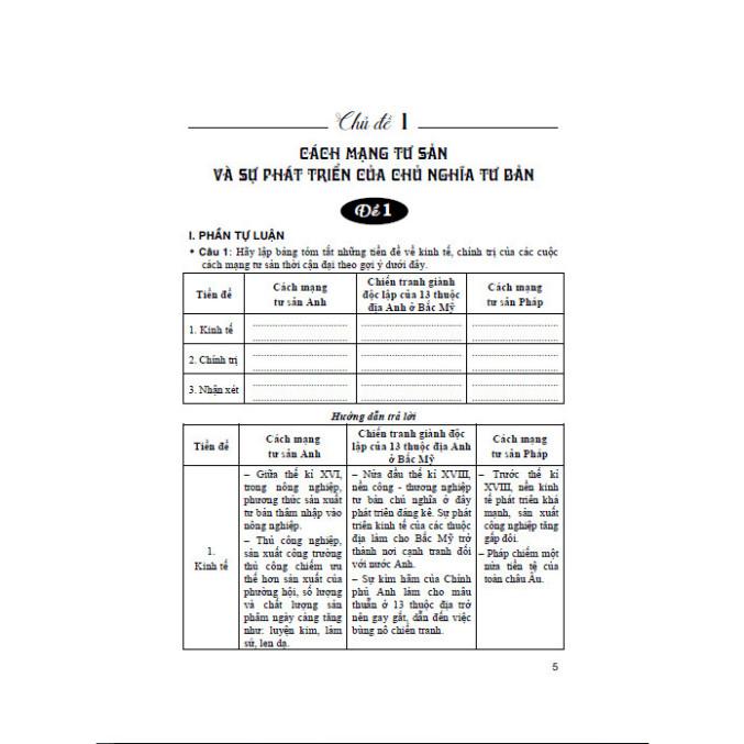 Hướng Dẫn Trả Lời Câu Hỏi Và Bài Tập Lịch Sử Lớp 11 + Bộ Đề Kiểm Tra Trắc Nghiệm Và Tự Luận Lịch Sử 11 (HA)