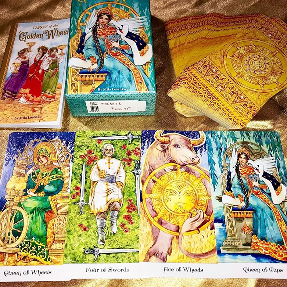 Bài Tarot Of The Golden Wheel 78 Lá Bài Tặng File Tiếng Anh Và Đá Thanh Tẩy