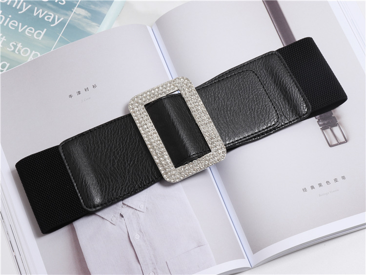 Đai váy Belt Mặt vuông đá bản to 7.5cm