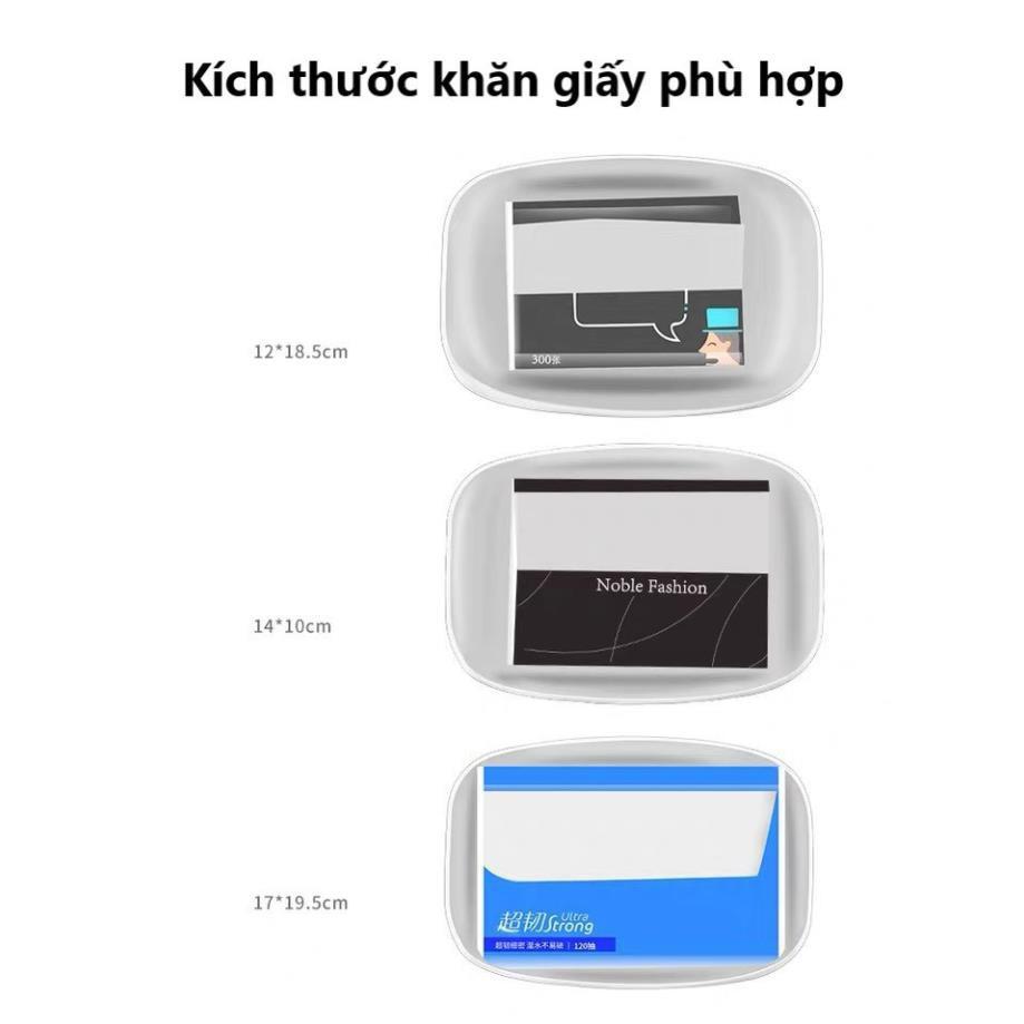 Hộp đựng khăn giấy đa năng 2 trong 1 kết hợp hủ đựng tăm