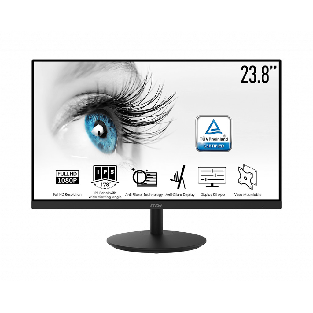 Màn Hình MSI PRO MP242 23.8"/FHD/IPS/75Hz/5ms/Loa 2x2W - Hàng Chính Hãng