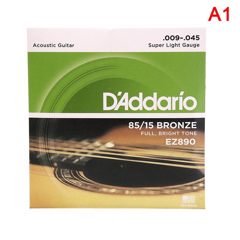 Một Bộ 6 Dây Đàn Guitar Acoustic Dân Gian EZ890 - EZ930 85/15 Chất Liệu Đồng Dây Đàn Guitar Có Thùng