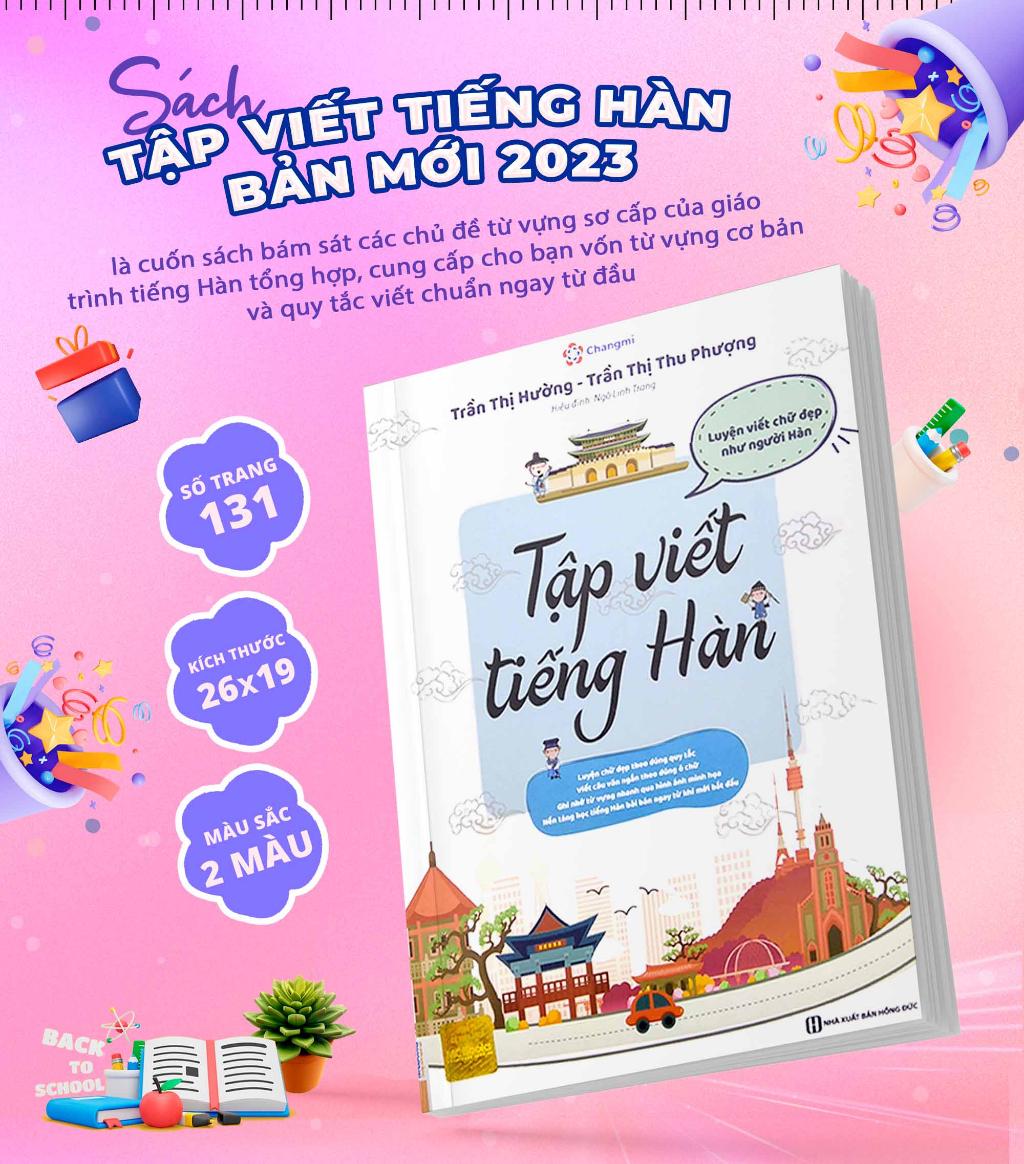 Sách - Tập Viết Tiếng Hàn Bản Mới 2023