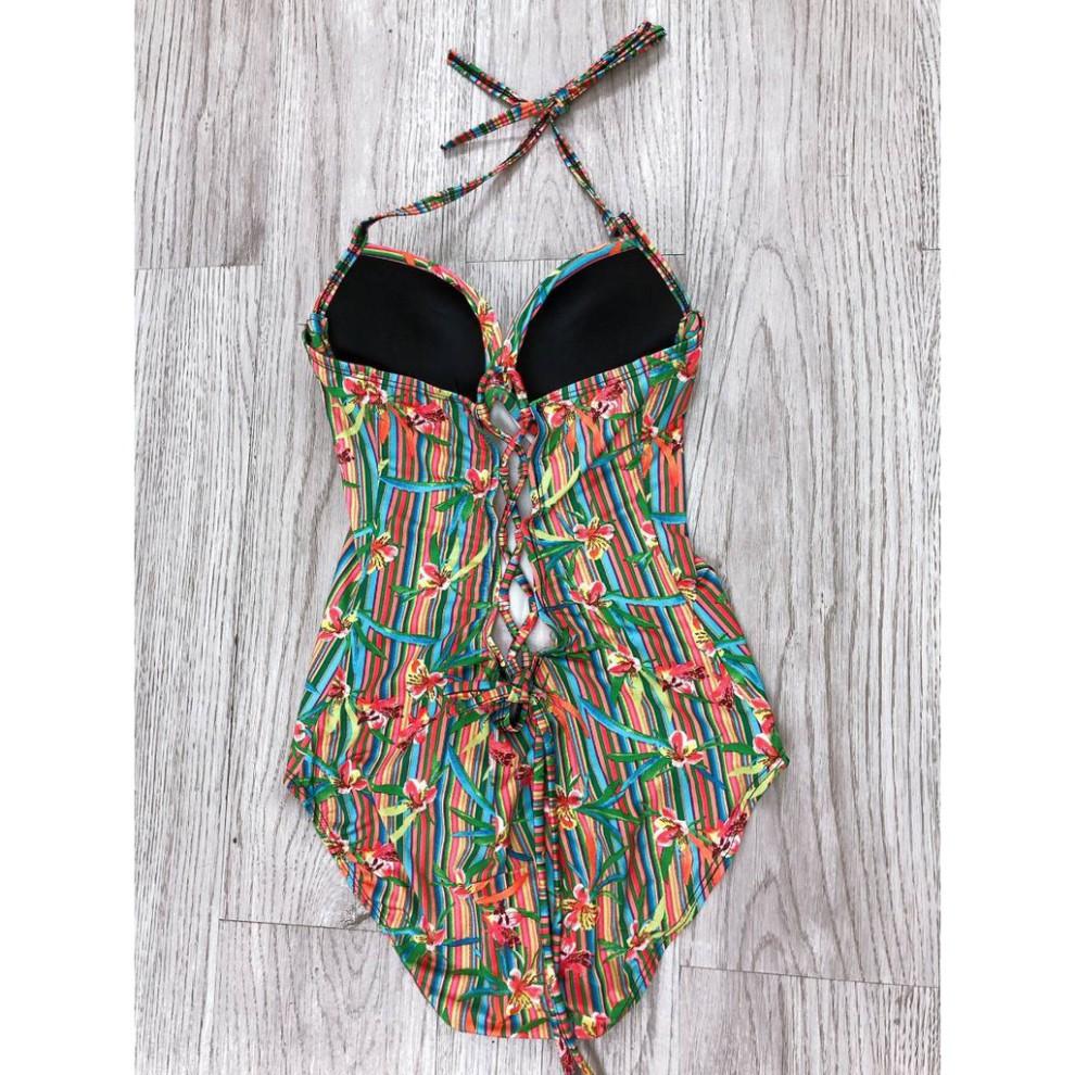 freeship Bikini một mảnh liền mảnh hoa nhỏ mặc đi biển đi bơi ( 100% ảnh chụp thật)