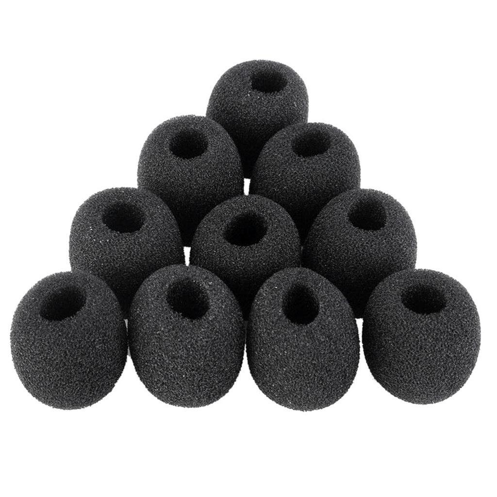 3X 10pcs 8mm Microphone Windscreen Windshield Foam Cover for Mic