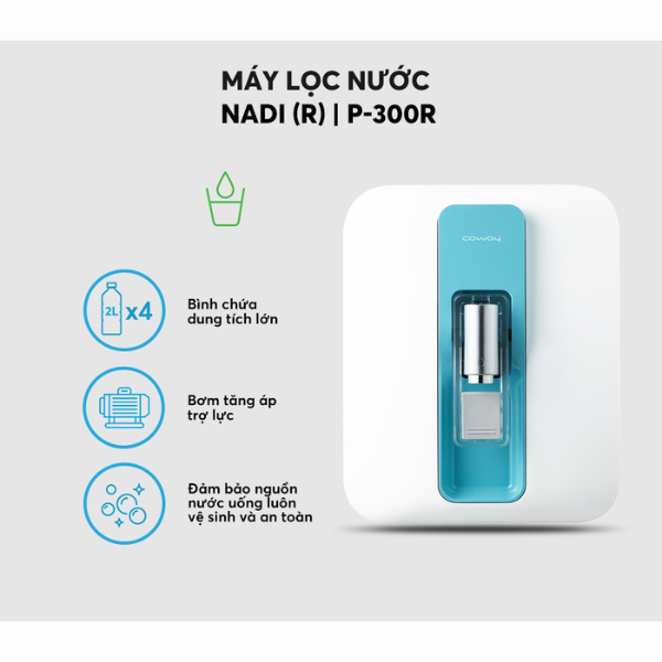 Máy lọc nước Coway Nadi P-300R - Hàng chính hãng