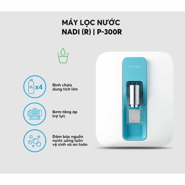 Máy lọc nước Coway Nadi (R) P-300R - Hàng chính hãng