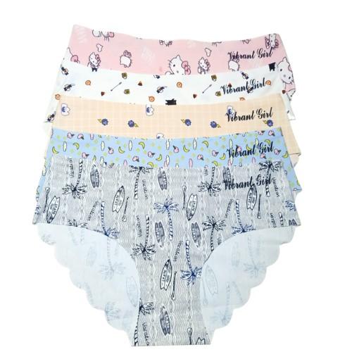 Combo5 quần lót Nữ, Quần Su Đúc Điều Hòa Hình Siêu Cute Ngộ Nghĩnh