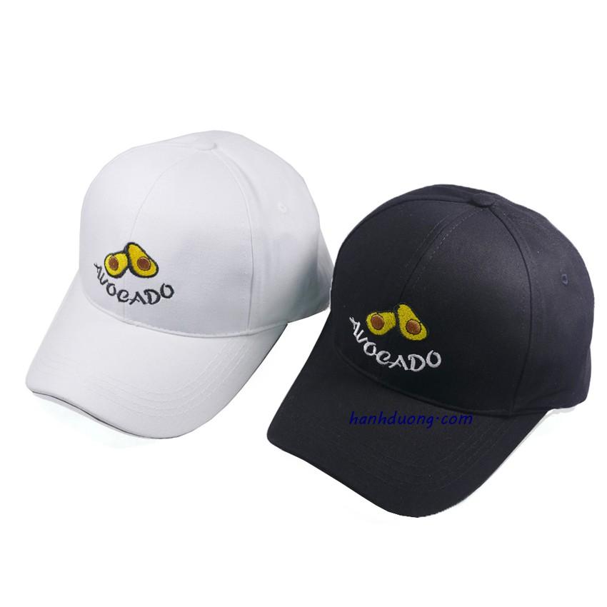 Mũ lưỡi trai trái bơ Auocado nón kết thời trang được may bởi khóa xịn, chất liệu vải cotton cao cấp