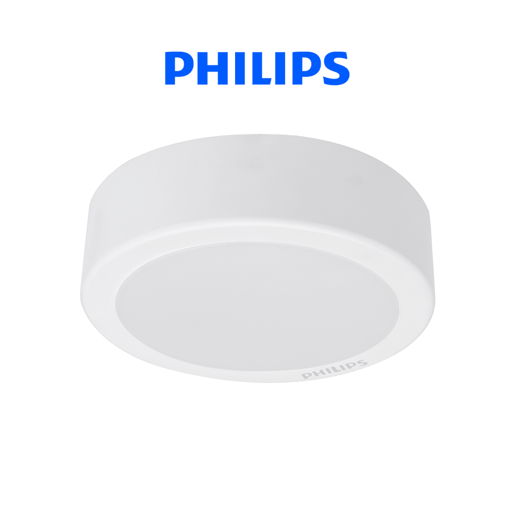 Bộ Đèn Philips LED Ốp Trần tròn lắp nổi DN027C Công suất