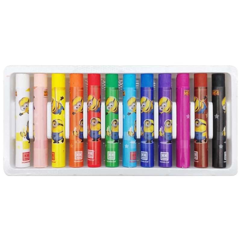 Hộp 12 Bút Sáp Dầu Minions - Hồng Hà 8131